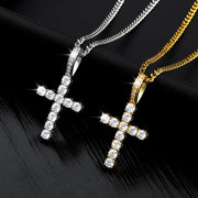 ICED CROSS HÄNGE &amp; HALSBAND