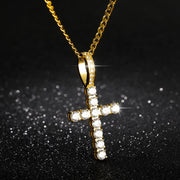 ICED CROSS HÄNGE &amp; HALSBAND